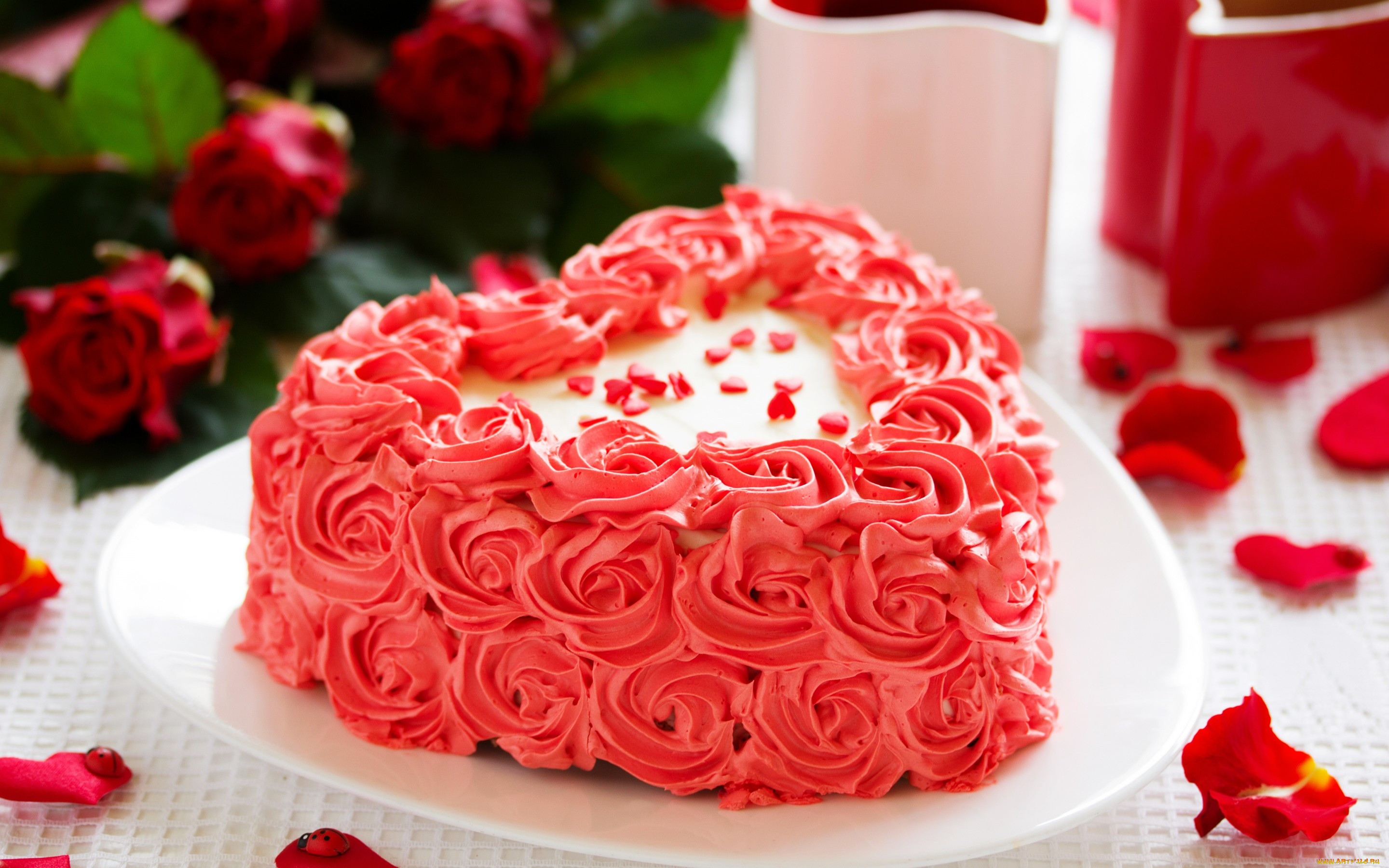 , , , , , , heart, coffee, tea, cups, holiday, , cream, sweet, , dessert, , food, cake, rose, flowers, bouquet, love, , , , , 